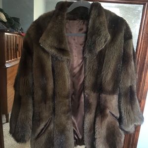 Sack fifth Avenue Faux Fur Coat